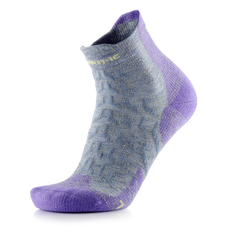 Trekking socks women grey/purple